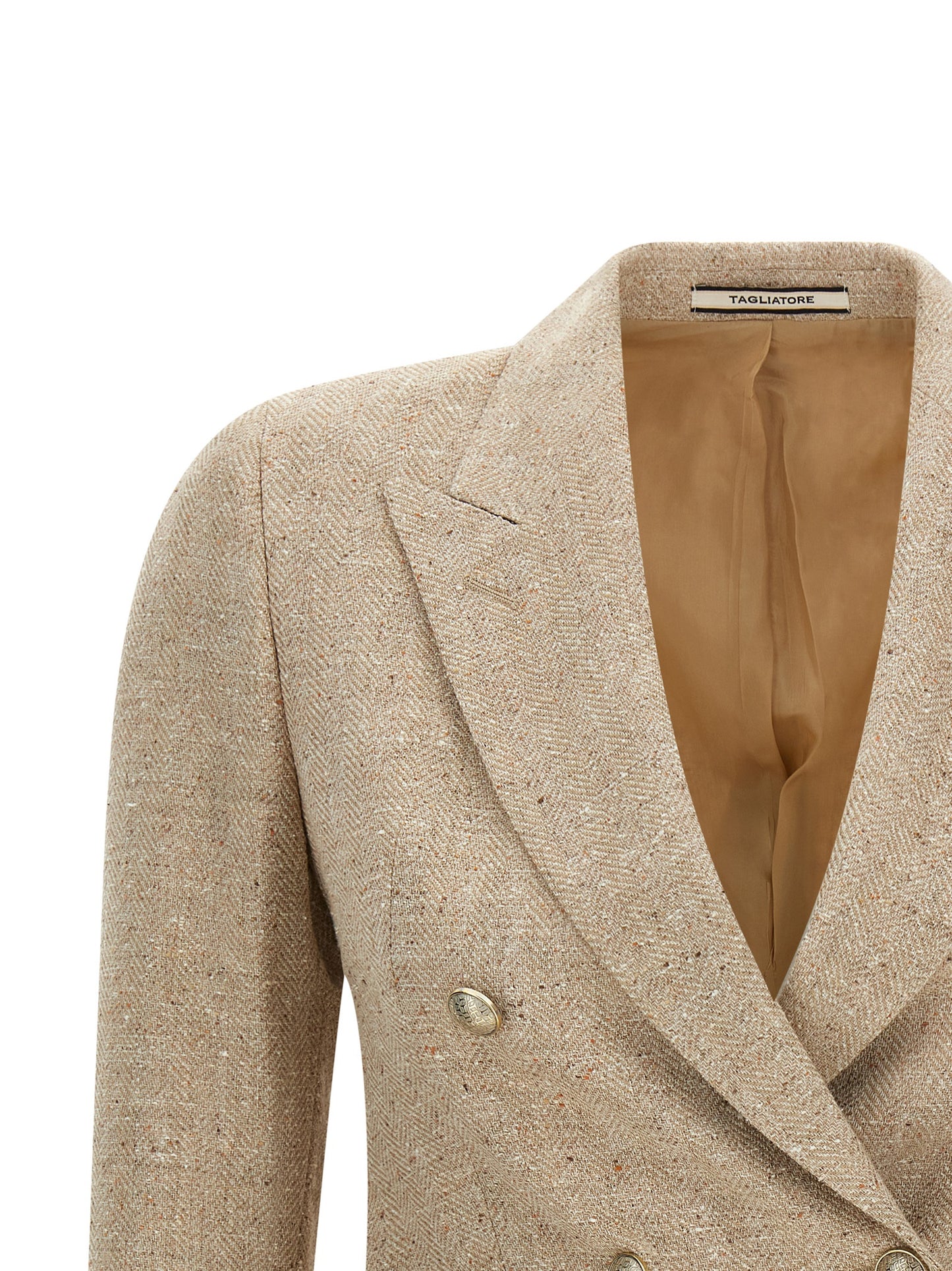 Beige Cotton Blazer