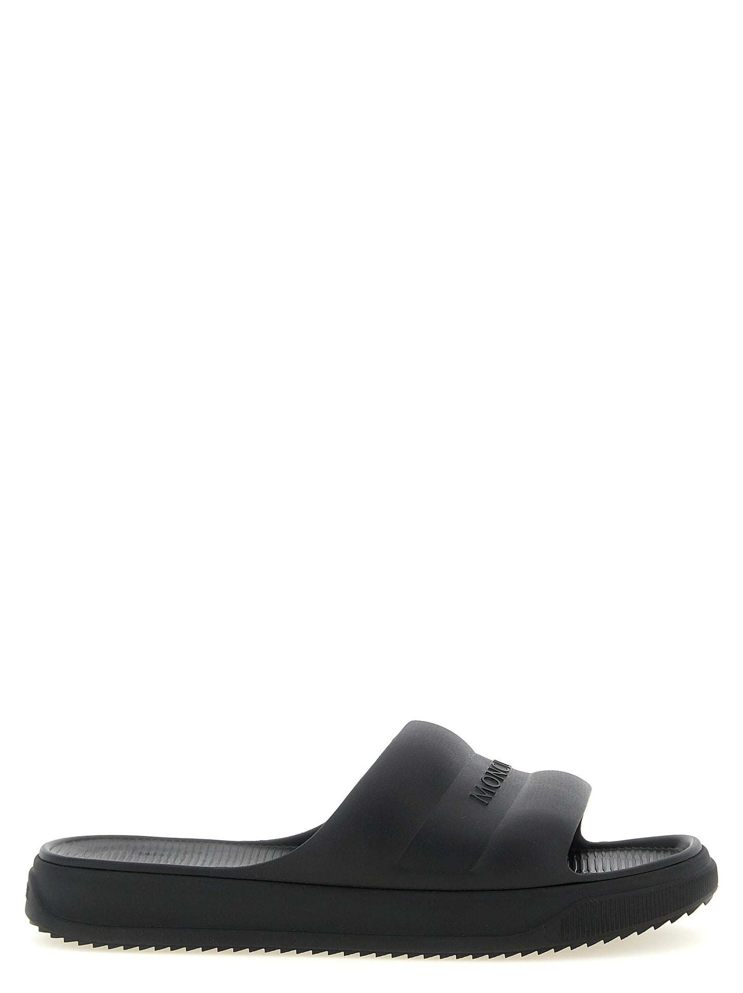 Black Elastane Slides