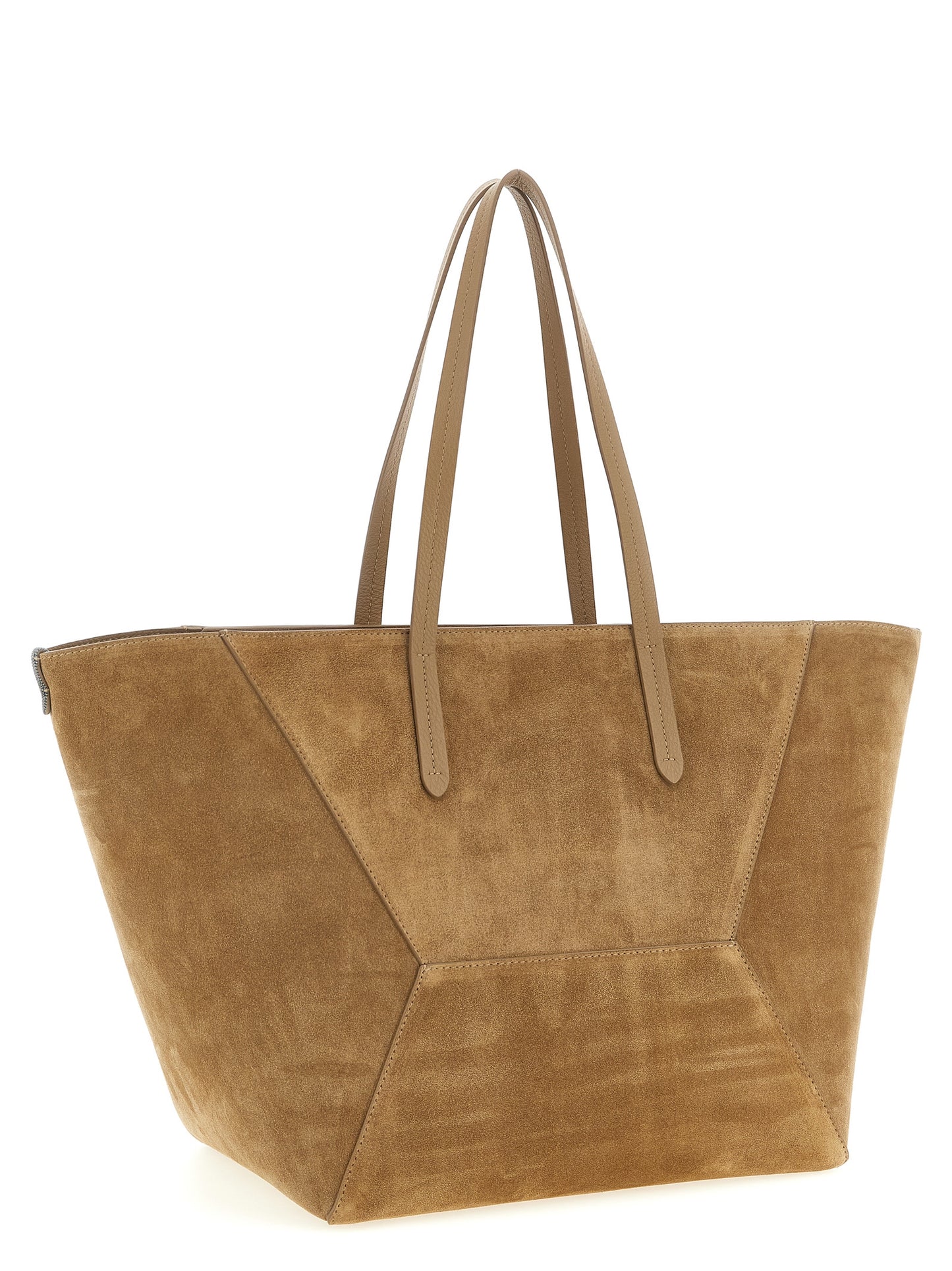 Brown Calfskin Shoulder Bag