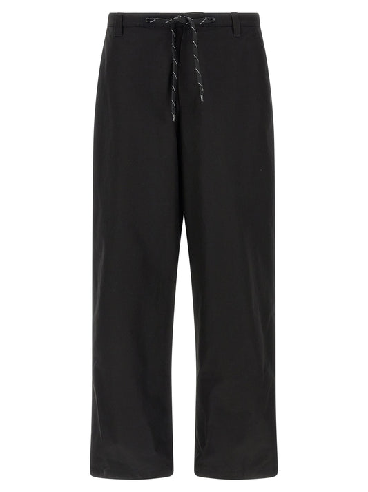 Black Cotton Chino Pants