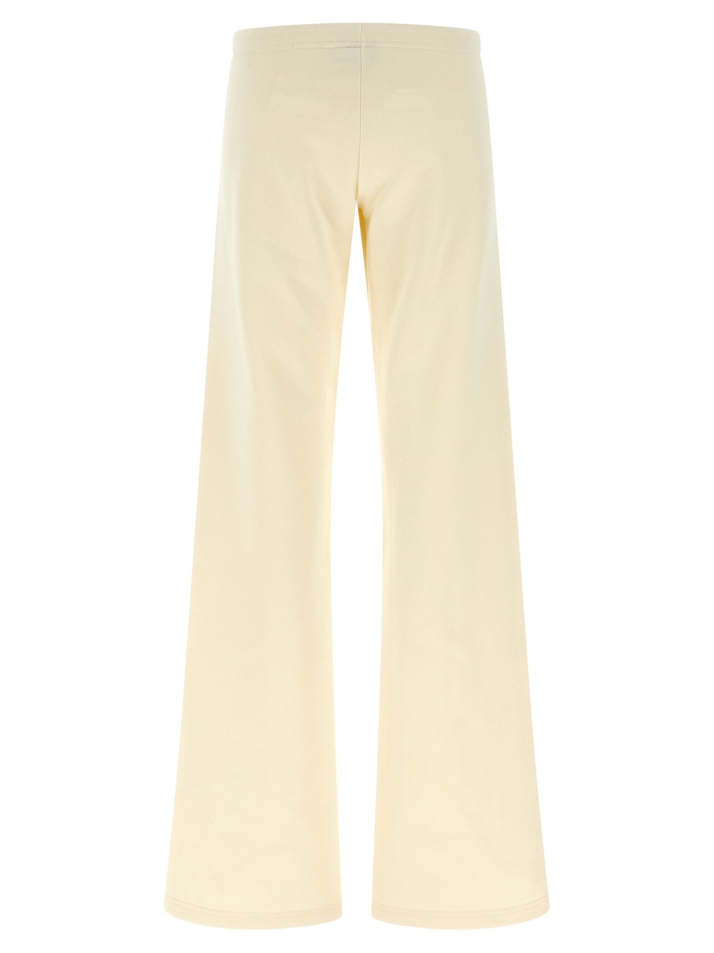 White Cotton Flared Pants