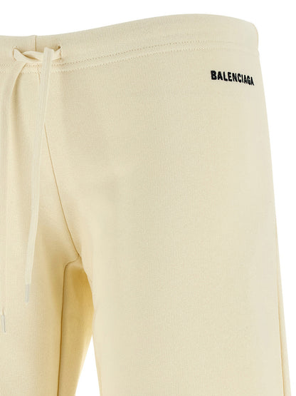 White Cotton Flared Pants