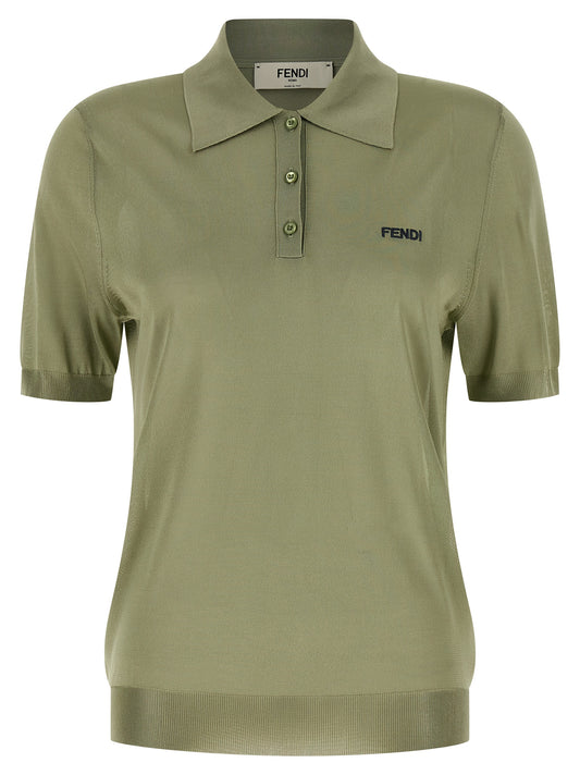 Bicolor Viscose Polo Shirt