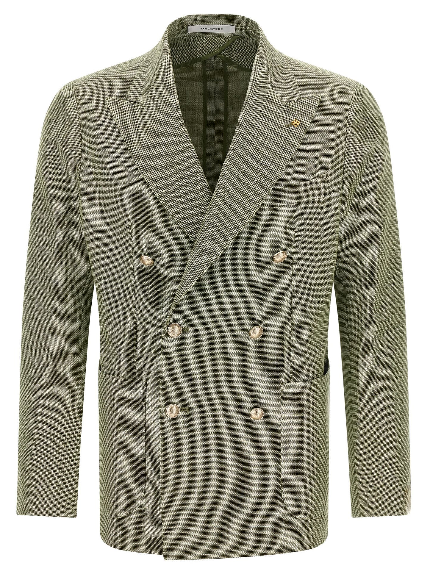 Bicolor Linen Blazer