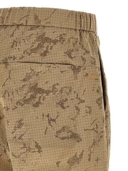 Beige Polyamide Casual Pants