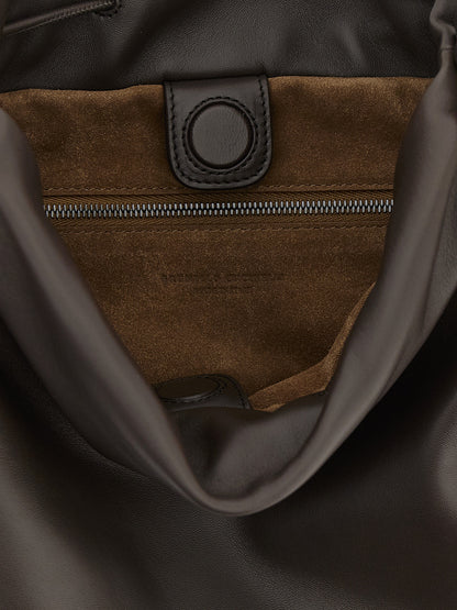 Brown Lamb Leather Handbag