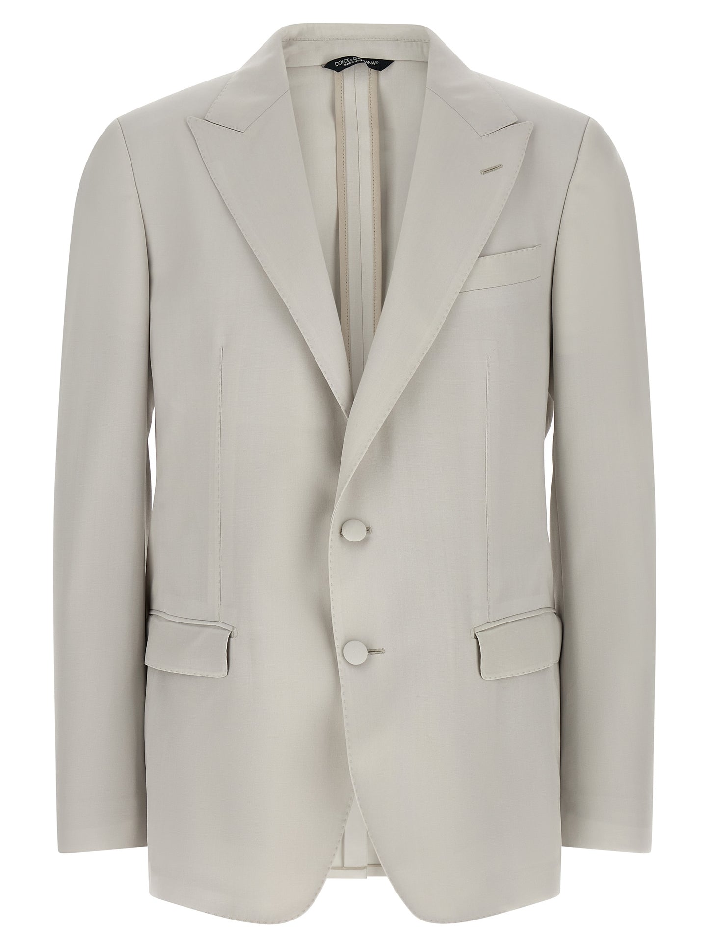 Gray Virgin Wool Blazer