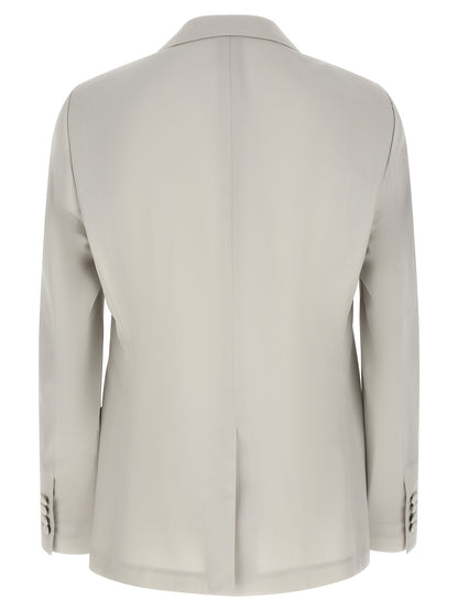 Gray Virgin Wool Blazer