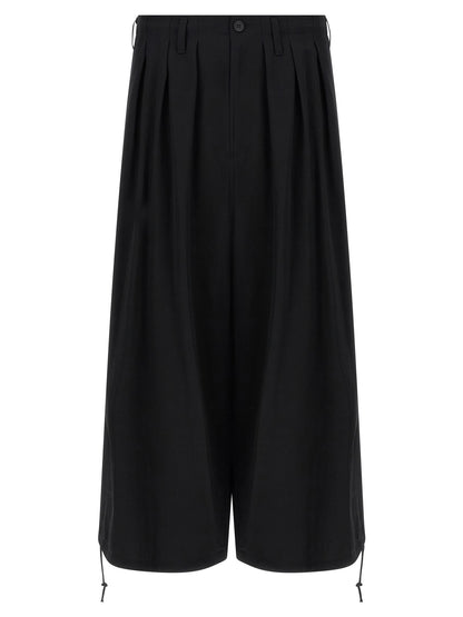 Black Triacetate Casual Pants