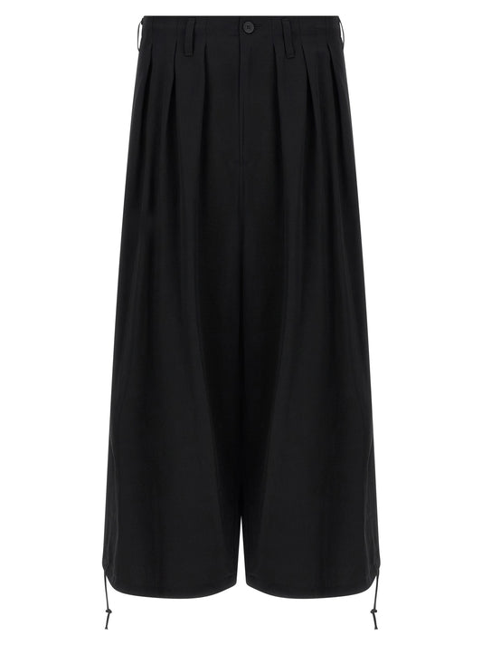 Black Triacetate Casual Pants