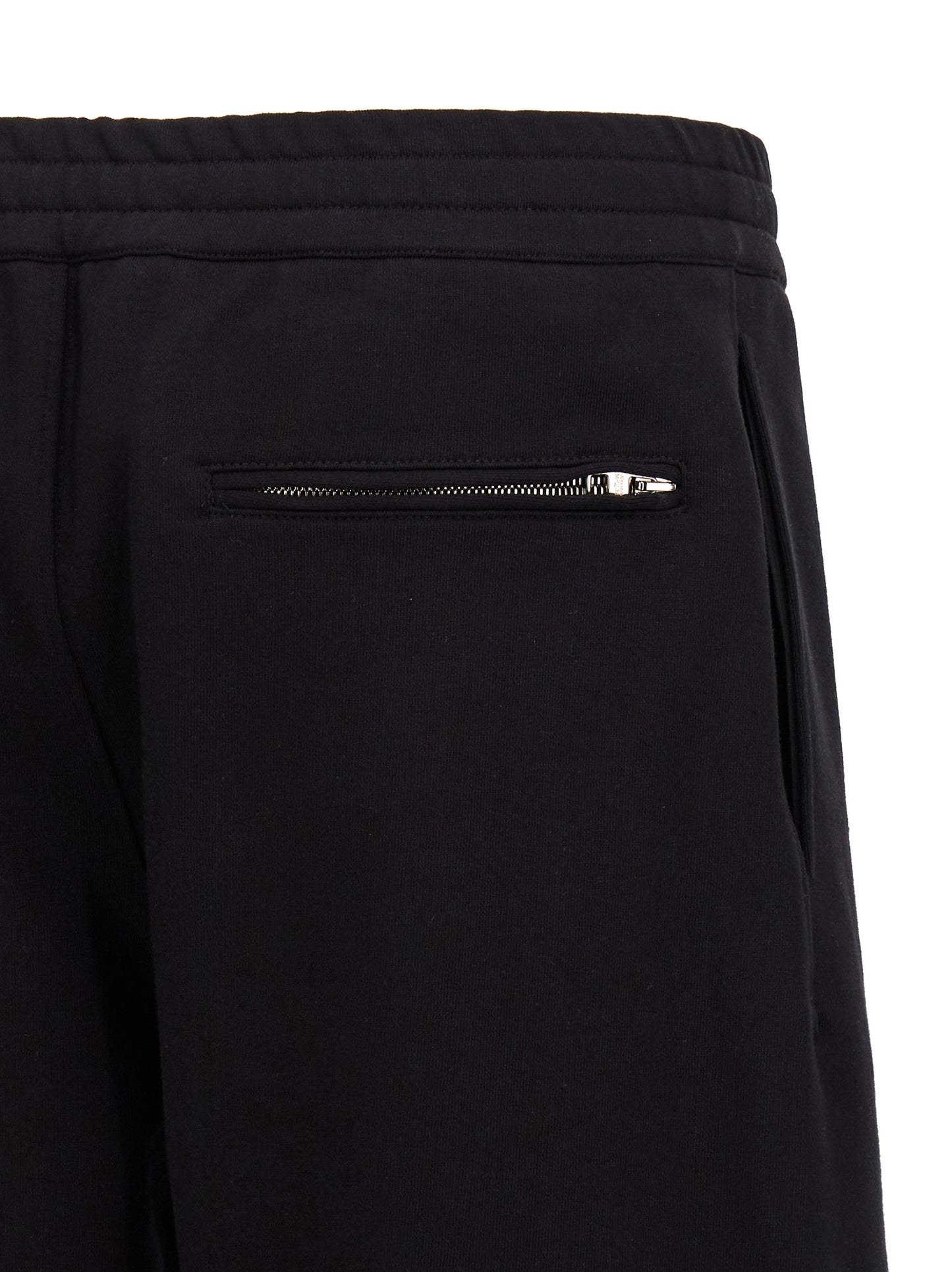 Black Cotton Bermuda Shorts