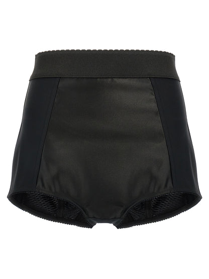 Black Polyamide Bermuda Shorts