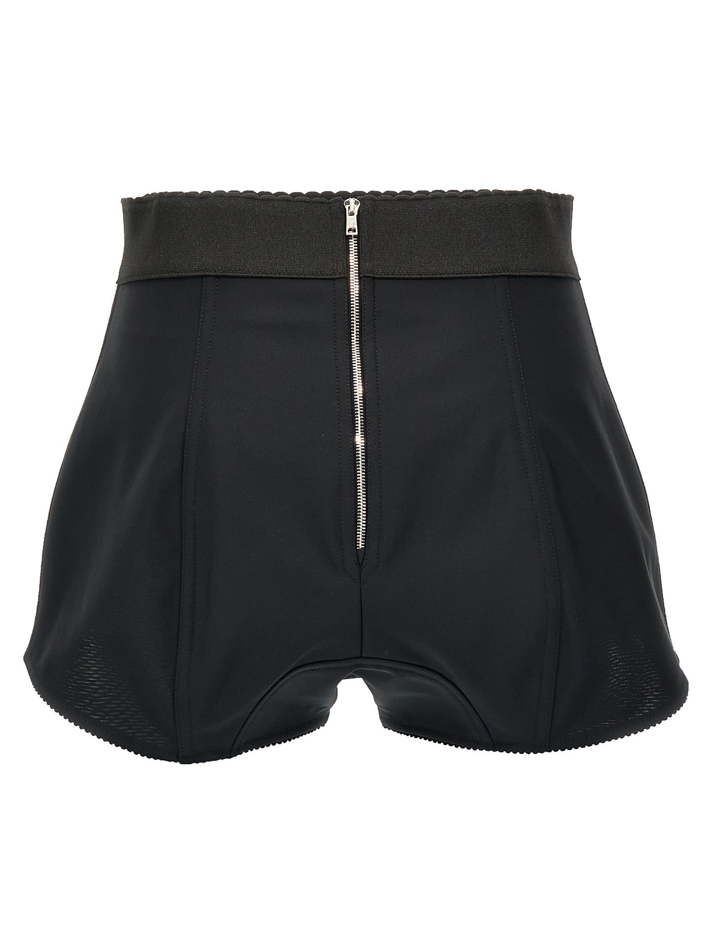 Black Polyamide Bermuda Shorts