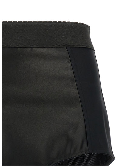 Black Polyamide Bermuda Shorts