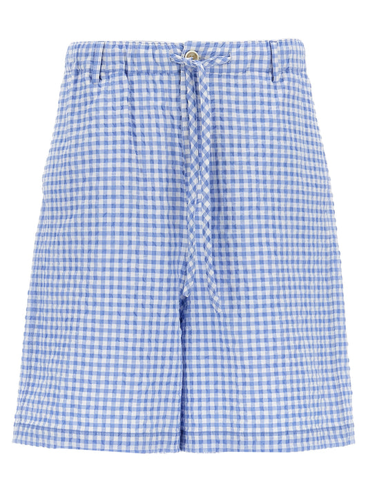 Blue Polyamide Bermuda Shorts
