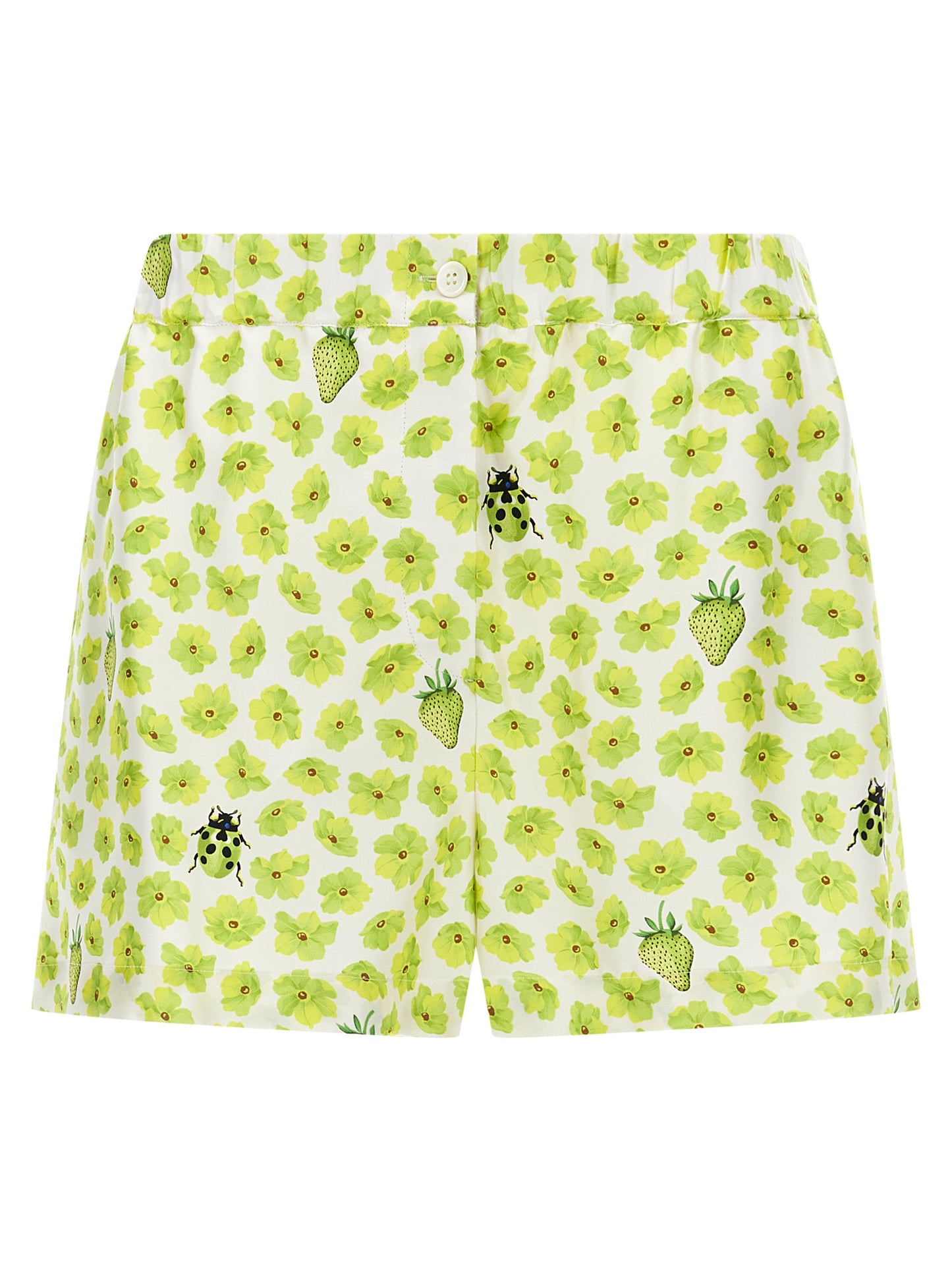 Multicolor Silk Bermuda Shorts