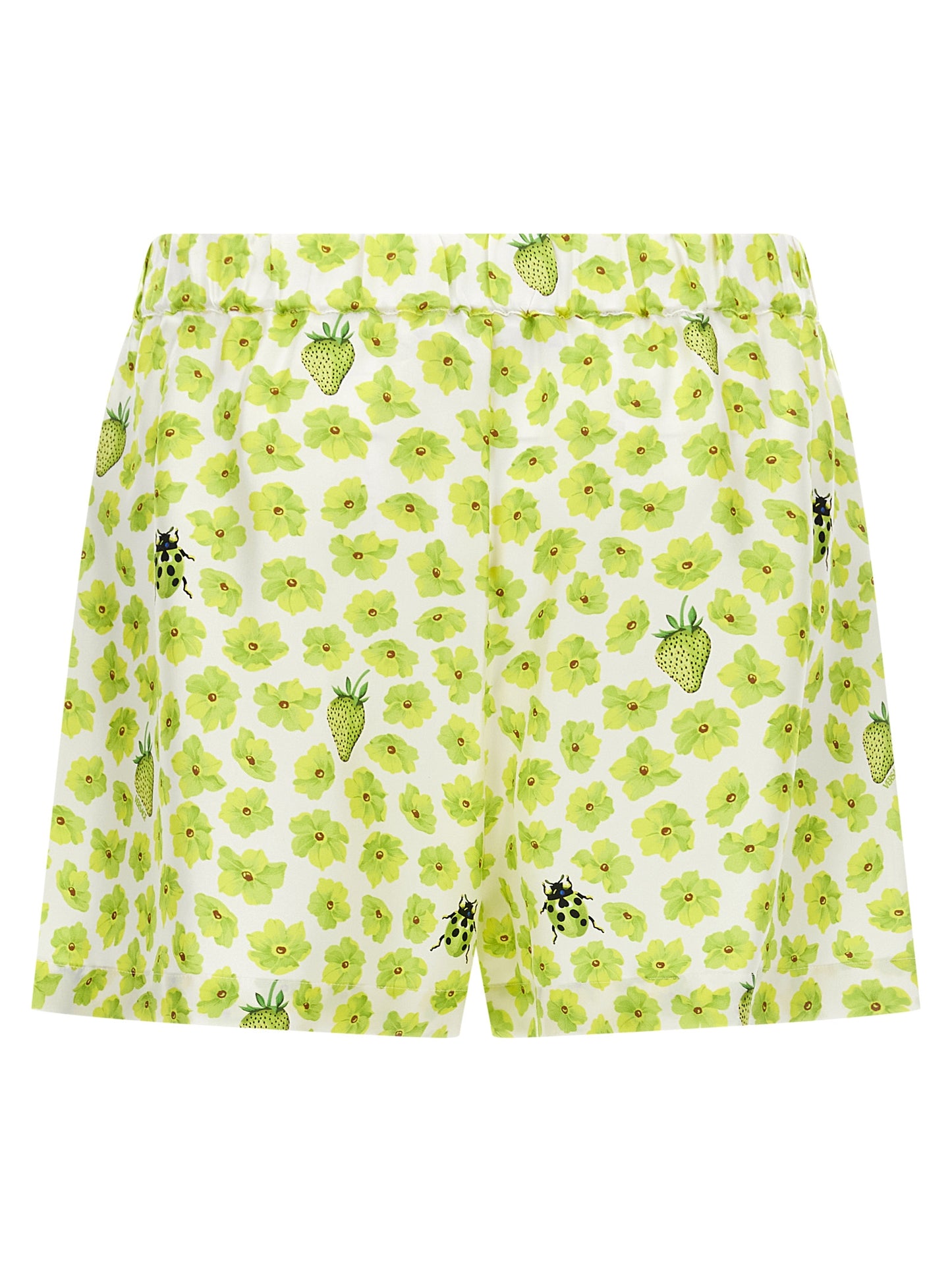 Multicolor Silk Bermuda Shorts