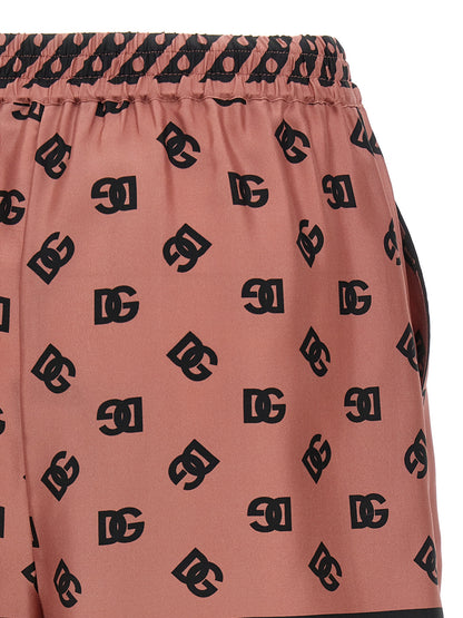 Multicolor Silk Bermuda Shorts