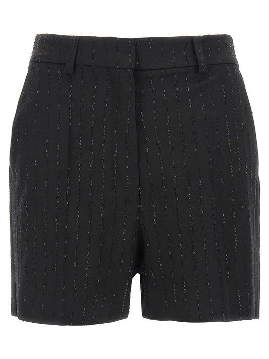 Black Virgin Wool Bermuda Shorts