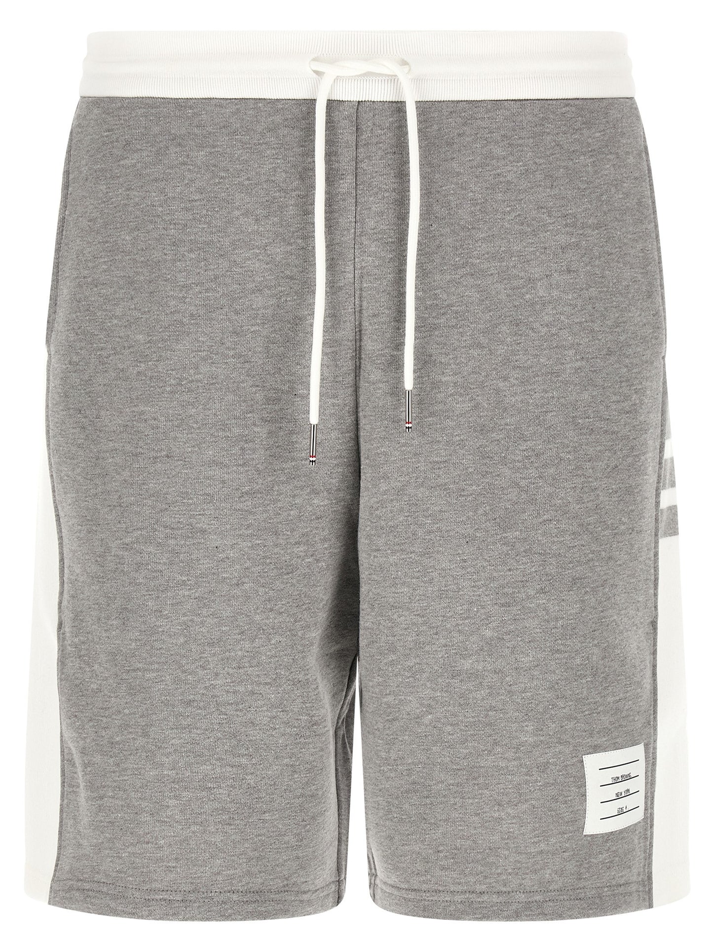 Gray Cotton Bermuda Shorts