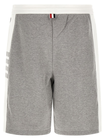 Gray Cotton Bermuda Shorts