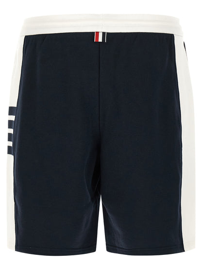 Blue Cotton Bermuda Shorts