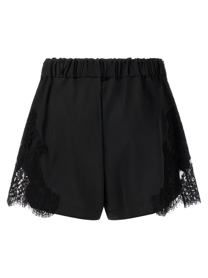 Black Nylon Bermuda Shorts
