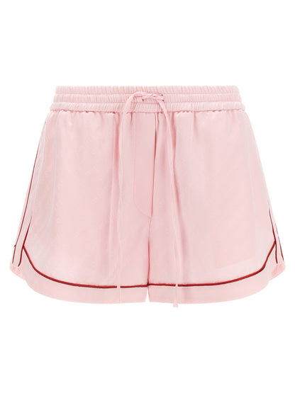 Multicolor Viscose Bermuda Shorts