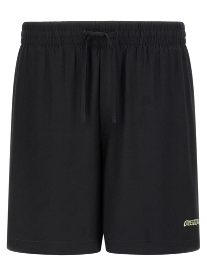 Black Silk Bermuda Shorts