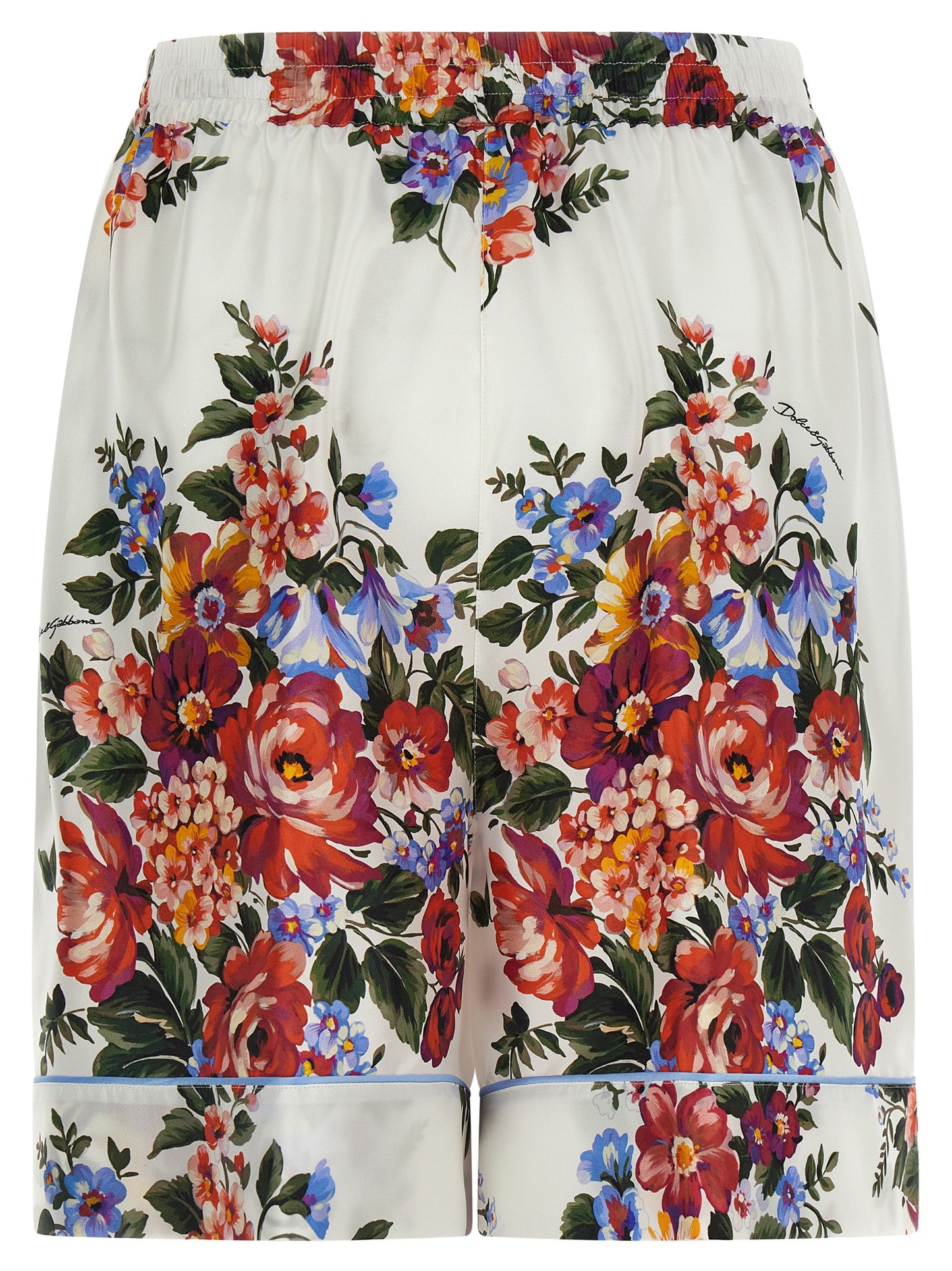 Multicolor Silk Bermuda Shorts