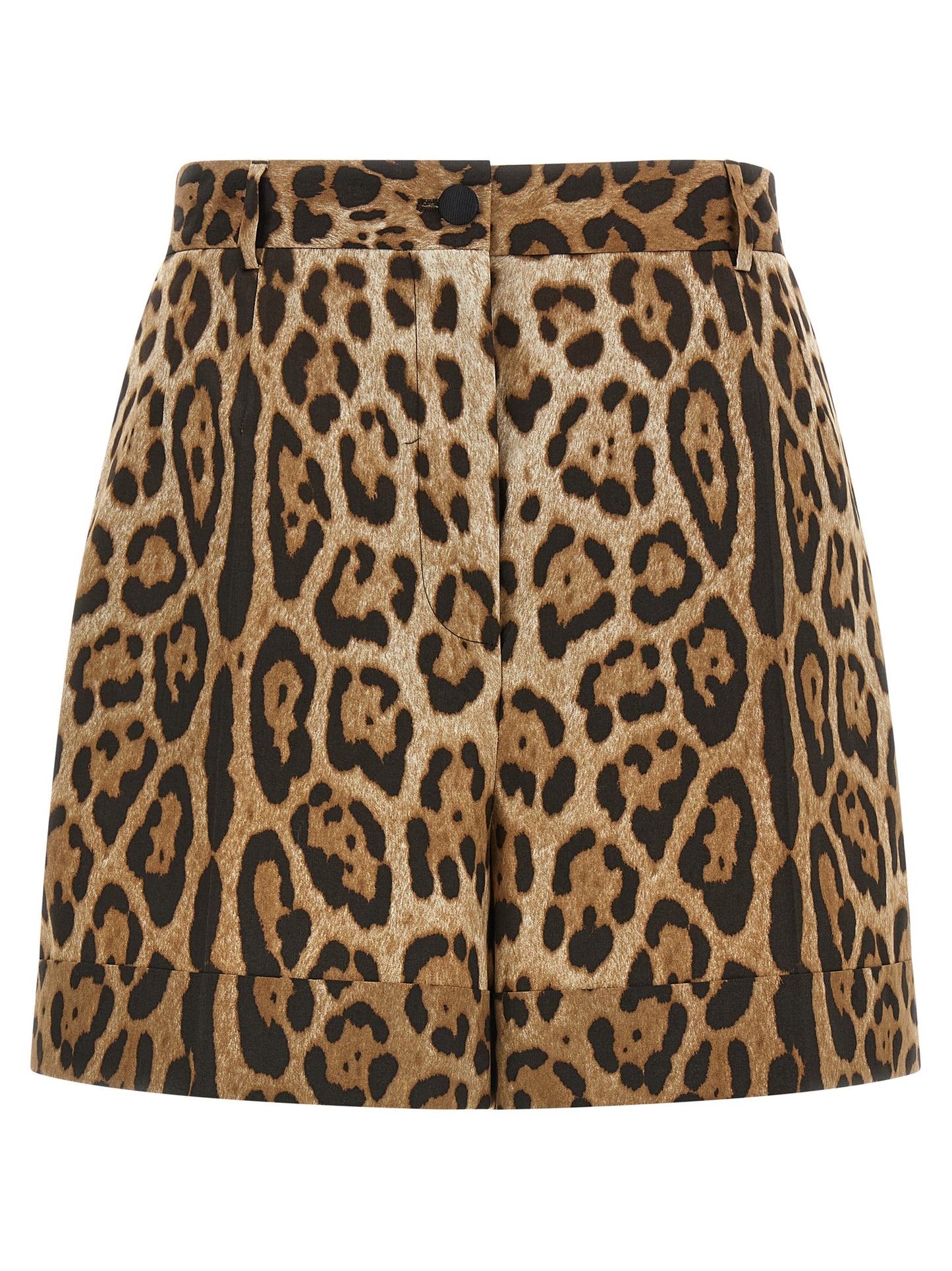 Brown Cotton Bermuda Shorts
