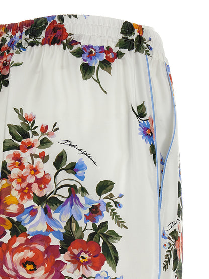 Multicolor Silk Bermuda Shorts