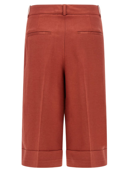 Multicolor Viscose Bermuda Shorts