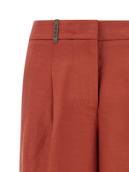Multicolor Viscose Bermuda Shorts