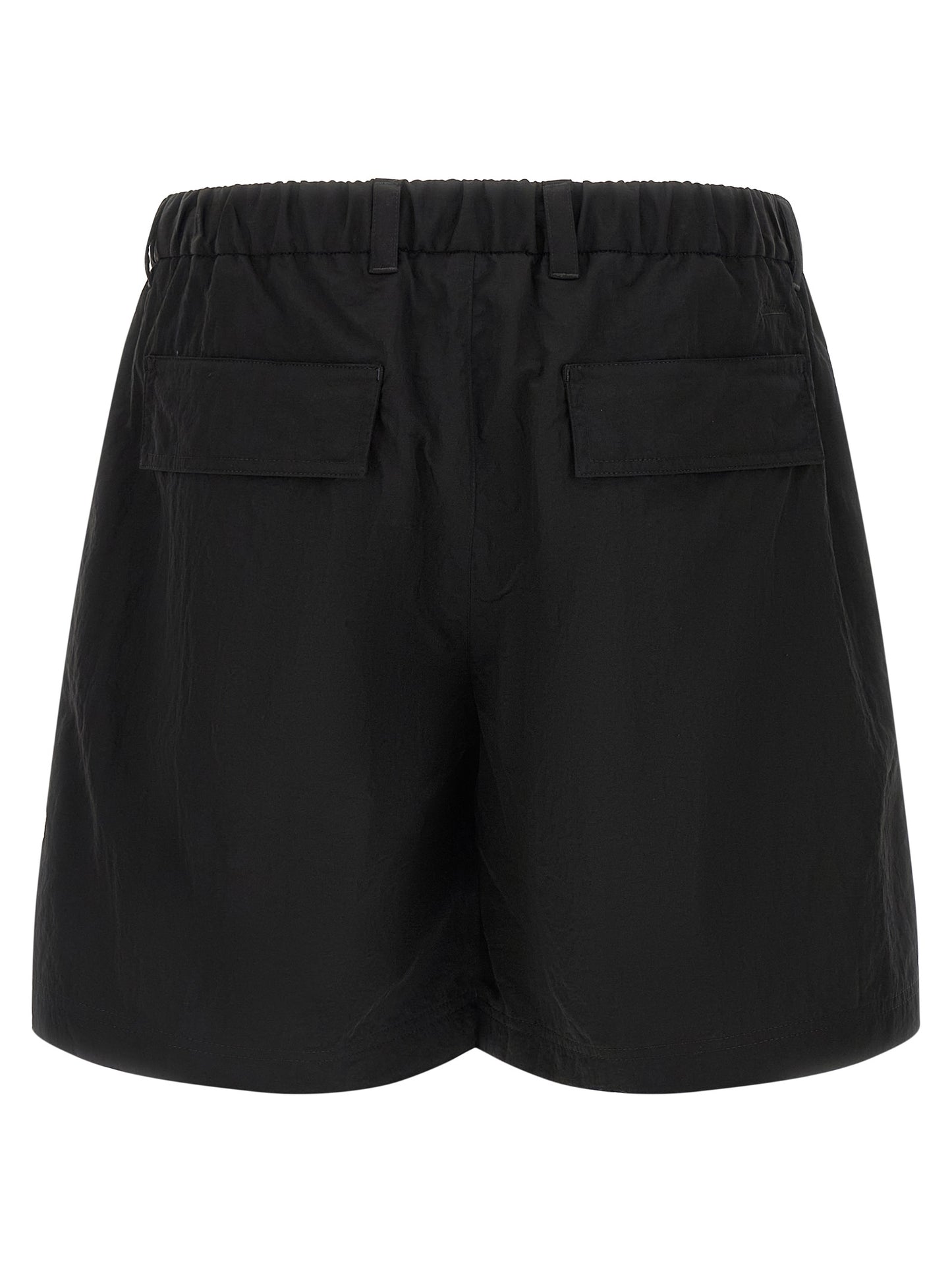 Black Polyamide Bermuda Shorts
