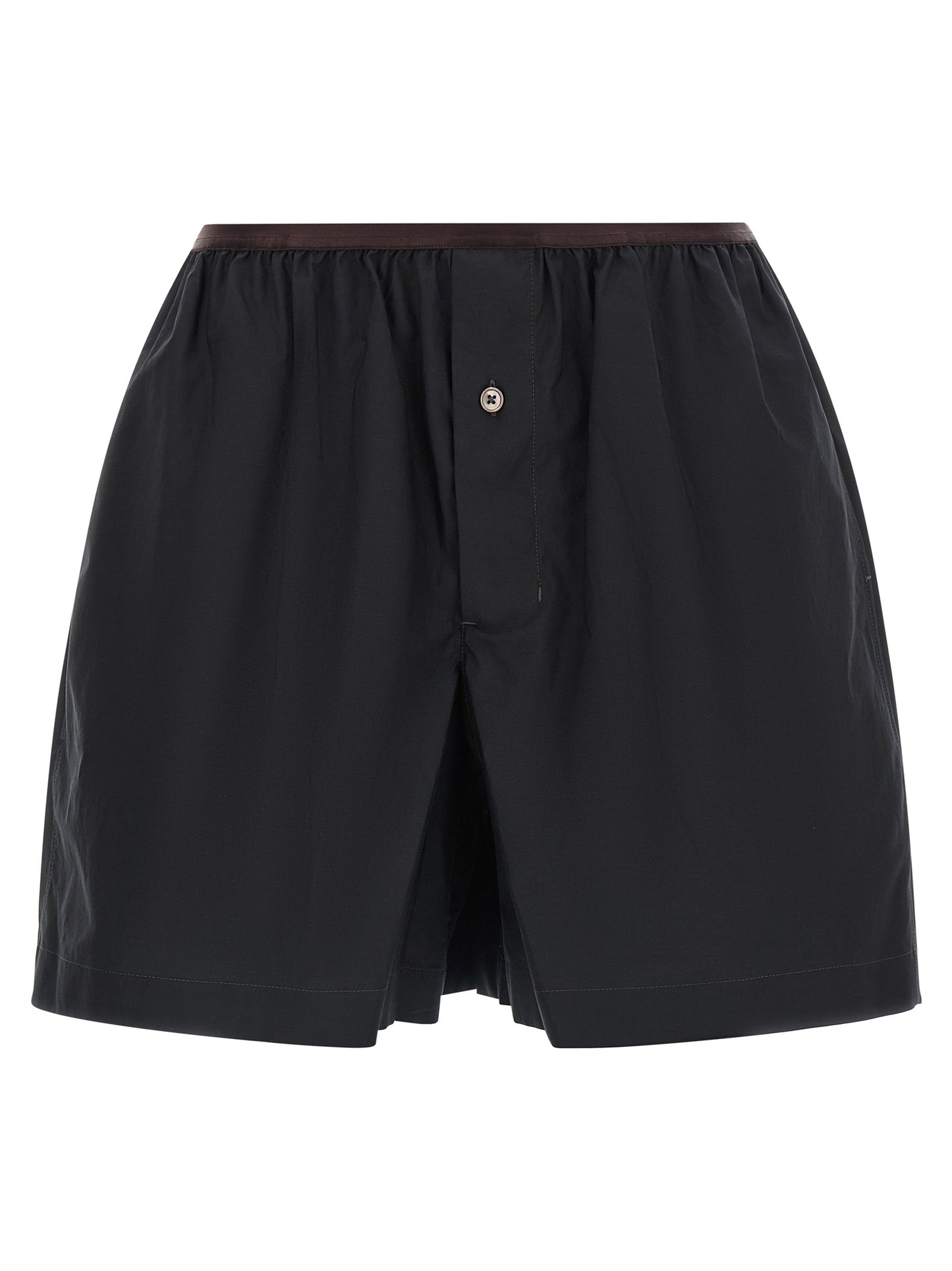 Gray Cotton Bermuda Shorts