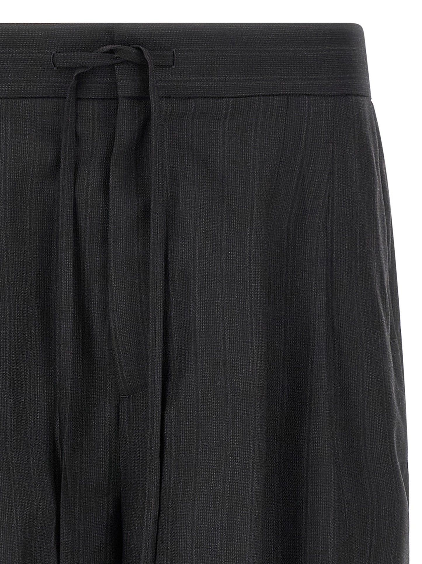 Black Virgin Wool Bermuda Shorts