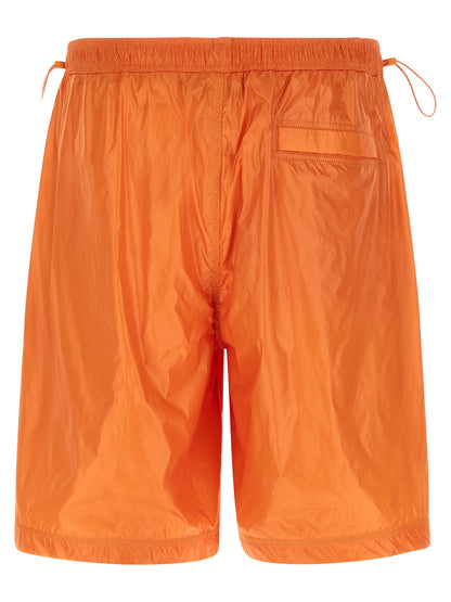 Orange Polyamide Bermuda Shorts