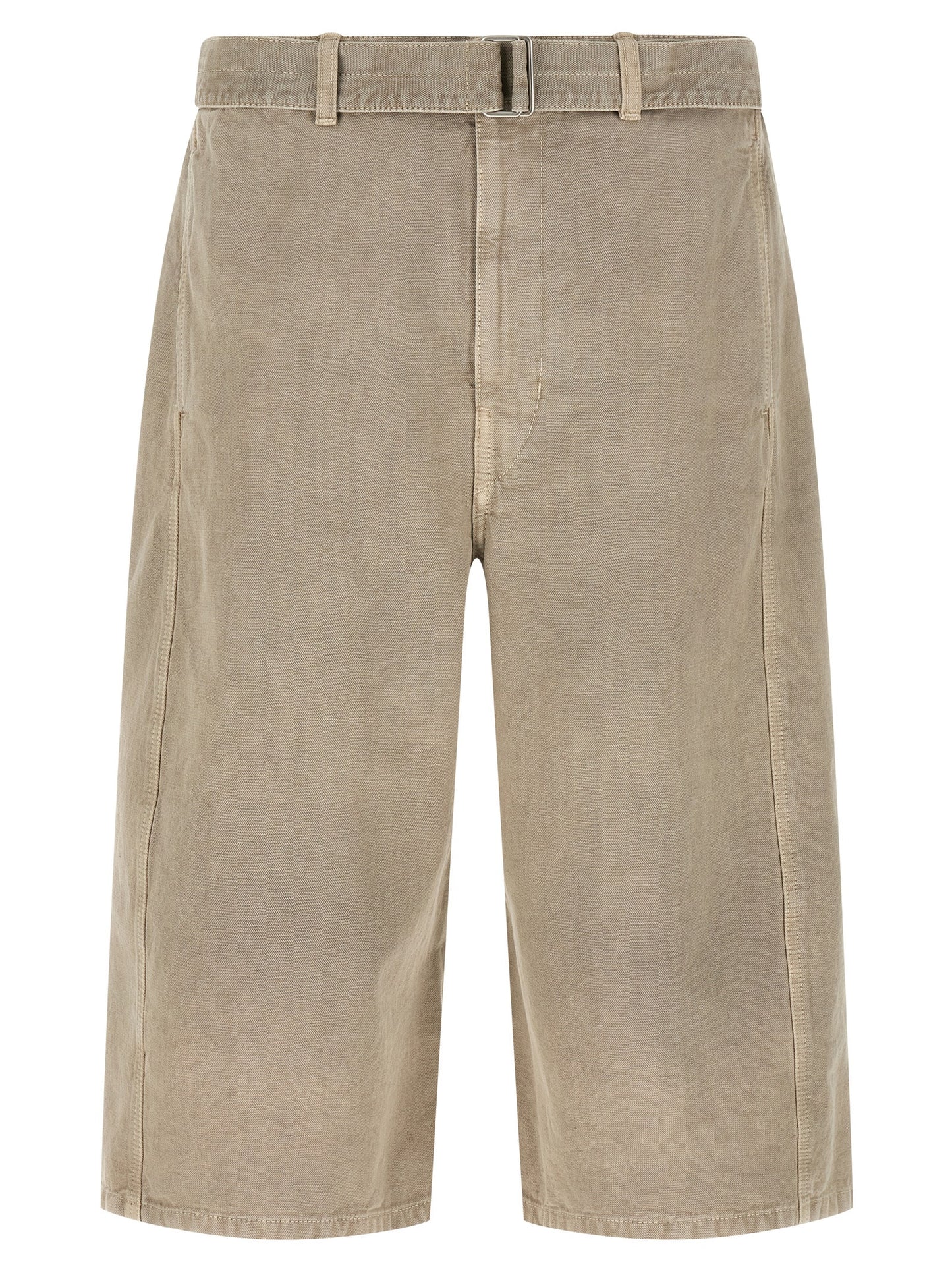 Gray Cotton Bermuda Shorts