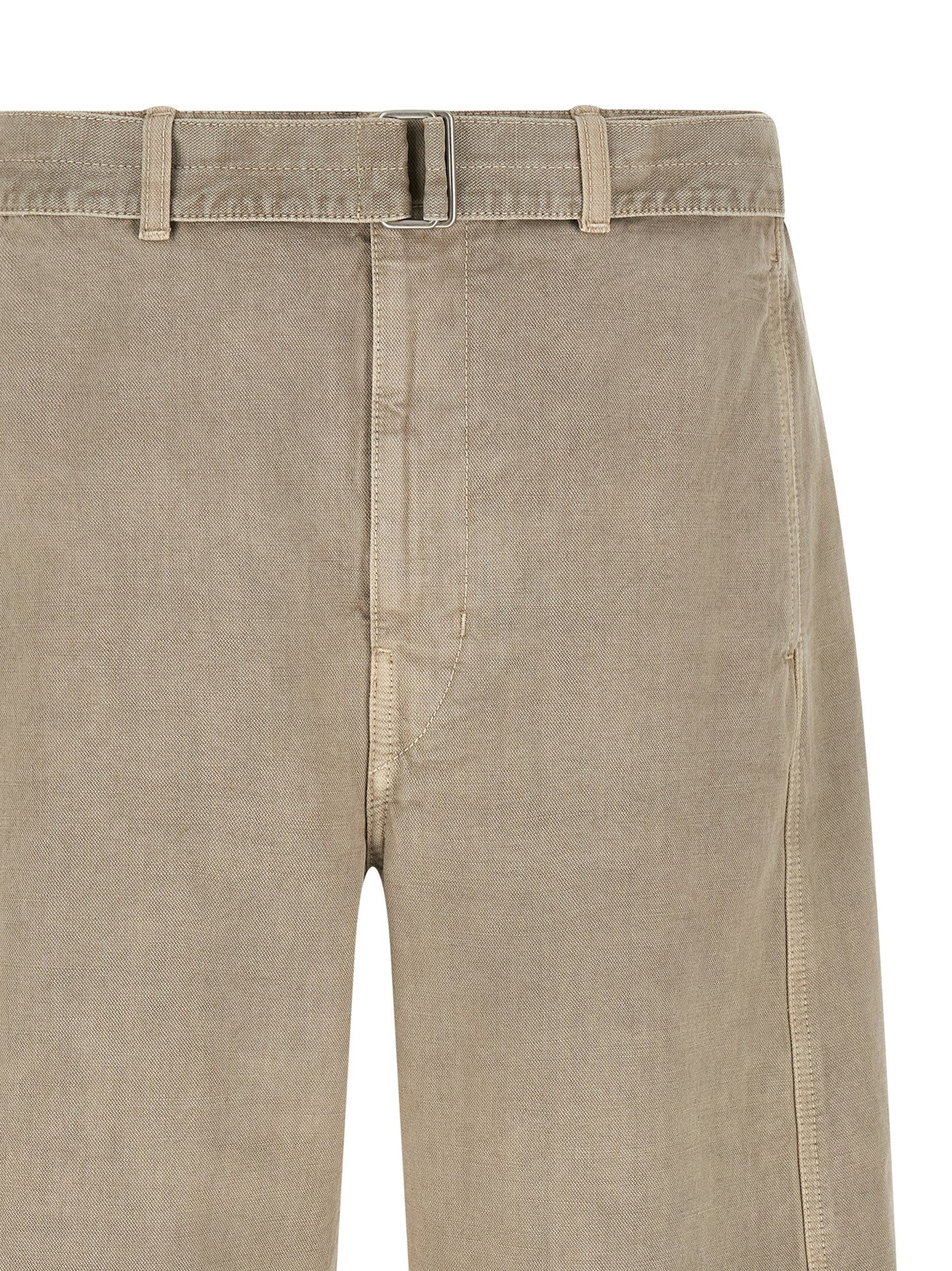 Gray Cotton Bermuda Shorts