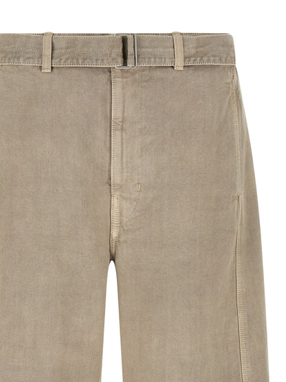 Gray Cotton Bermuda Shorts