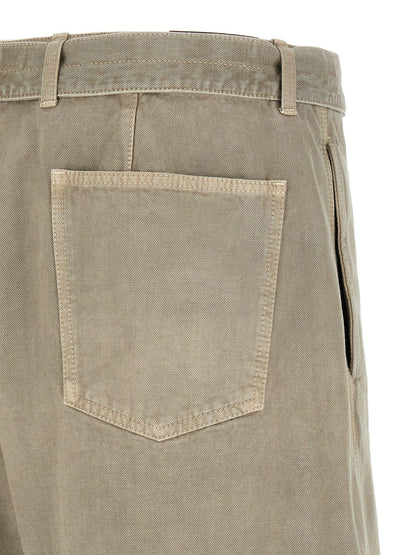 Gray Cotton Bermuda Shorts