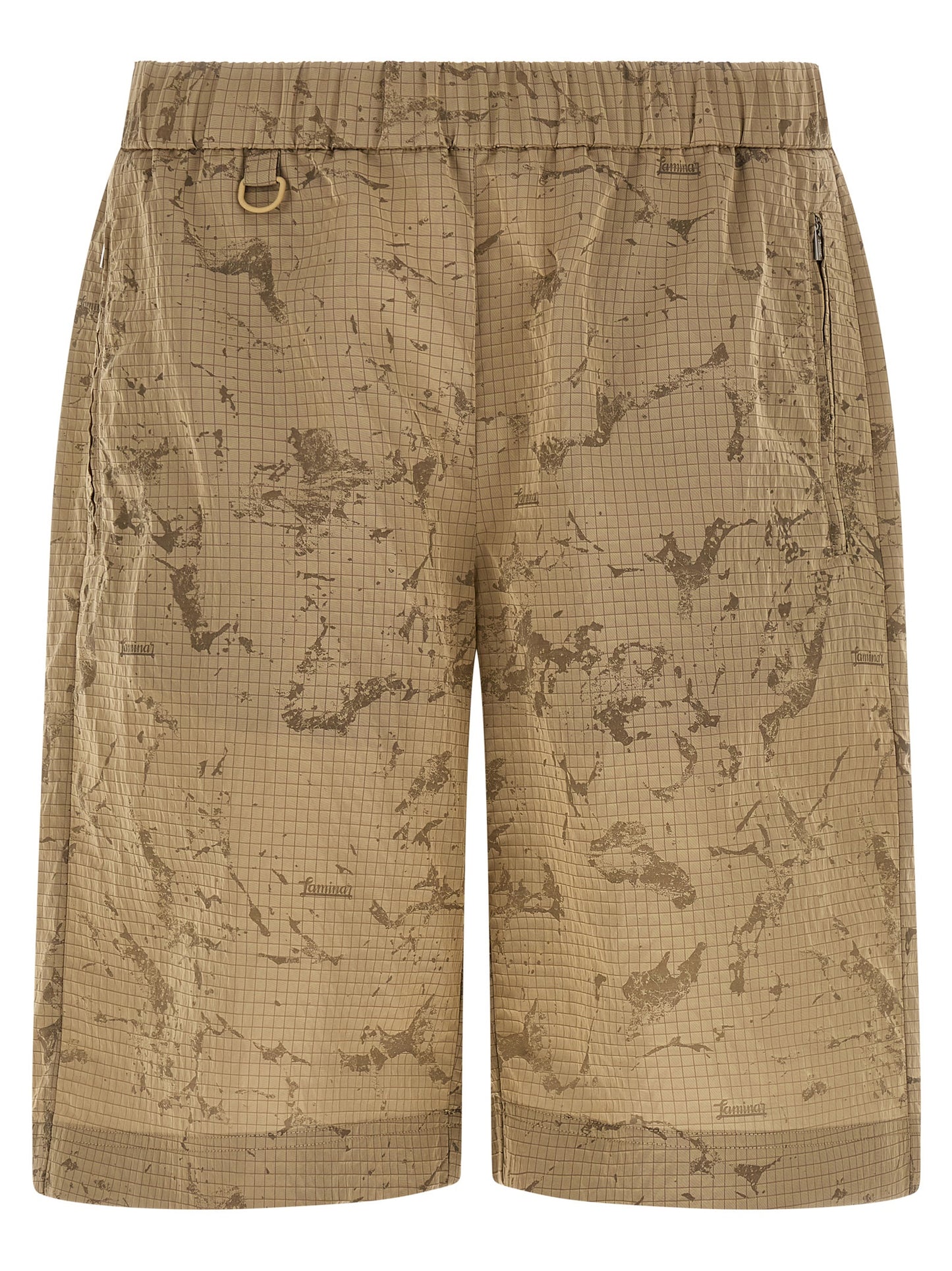 Beige Polyamide Bermuda Shorts