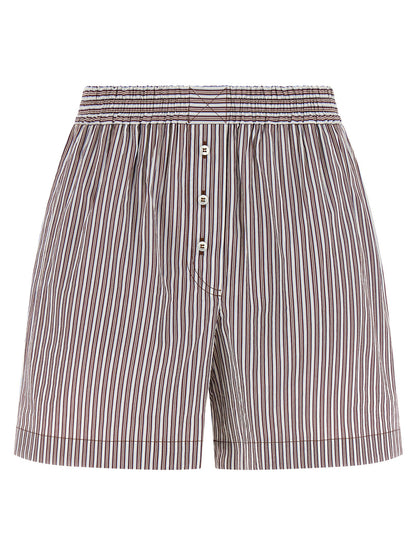 Bordeaux Cotton Bermuda Shorts