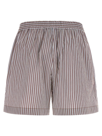 Bordeaux Cotton Bermuda Shorts