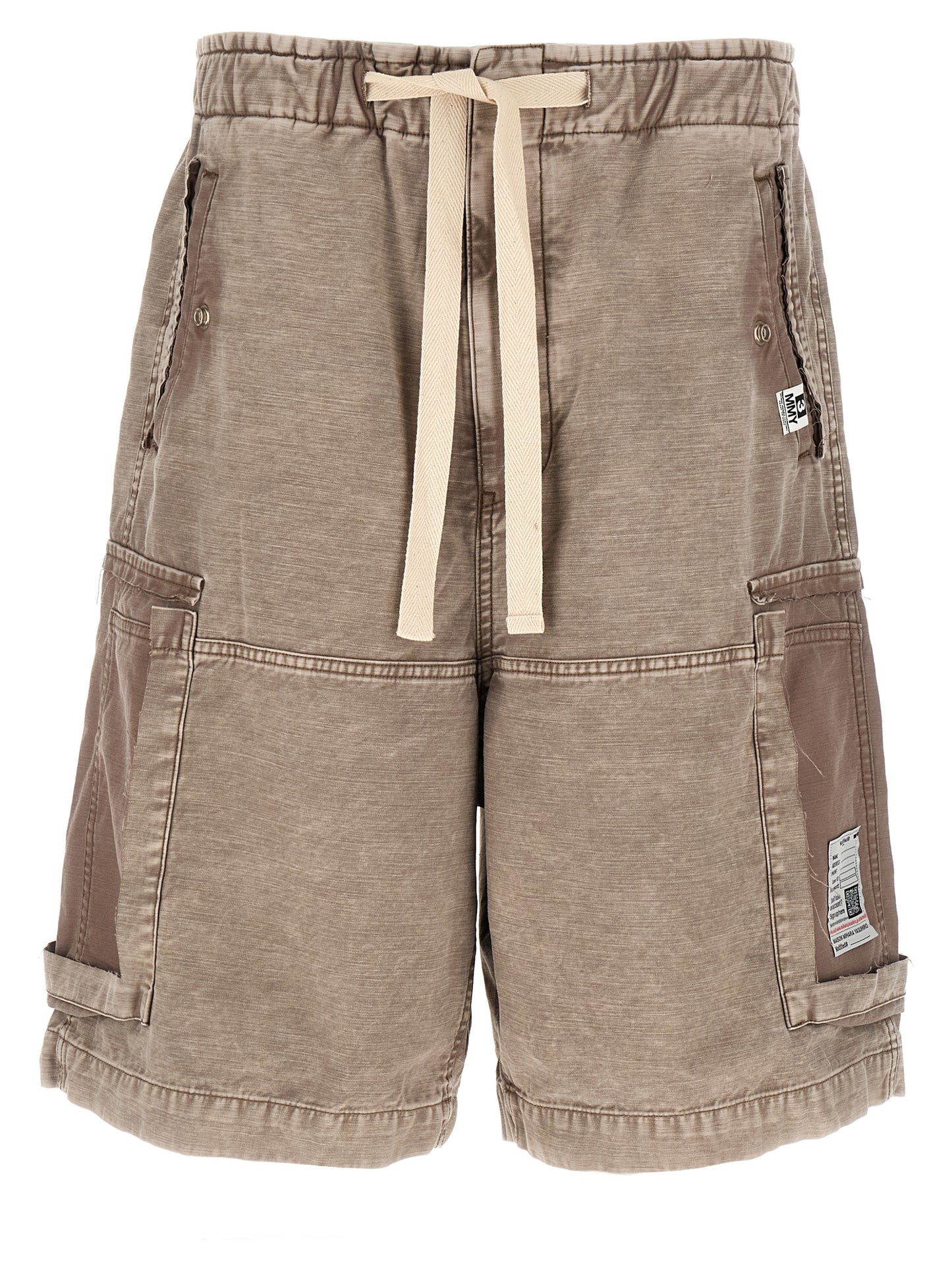 Gray Cotton Bermuda Shorts