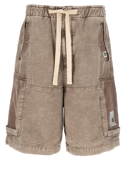 Gray Cotton Bermuda Shorts