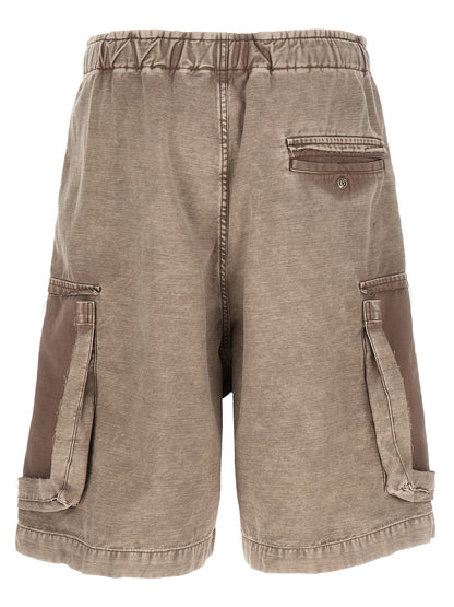 Gray Cotton Bermuda Shorts