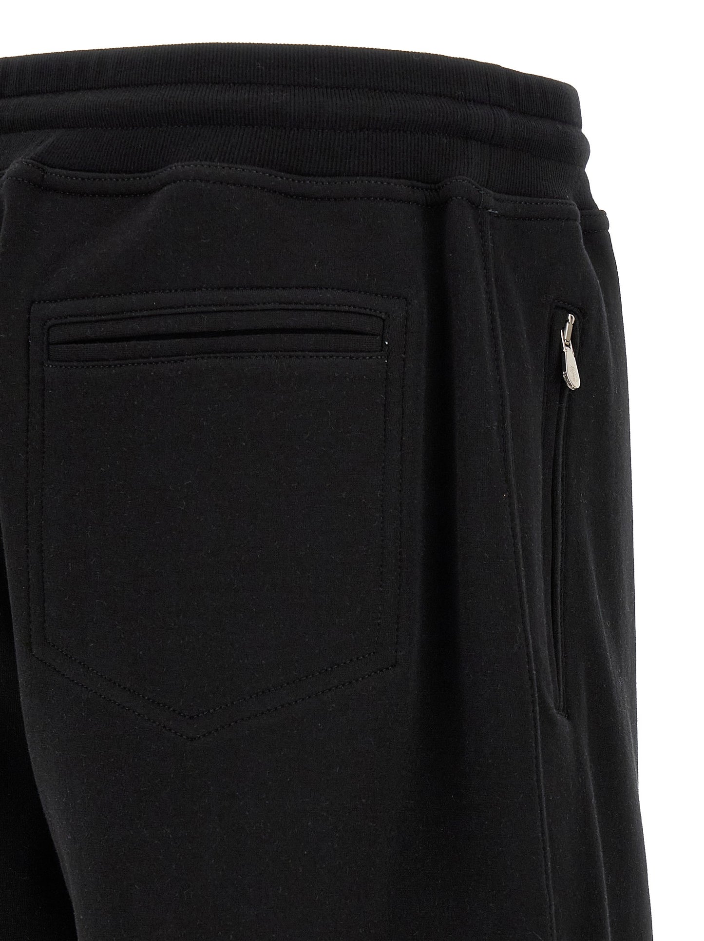 Black Cotton Bermuda Shorts
