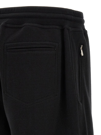 Black Cotton Bermuda Shorts